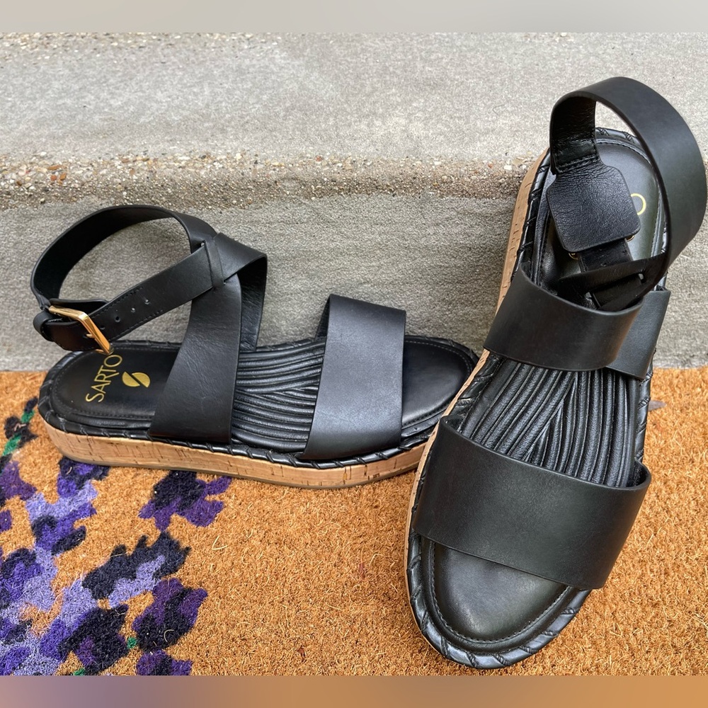 Franco Sarto Black Summer Sandals